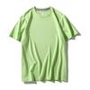 Camiseta Oversized de Manga Curta com Gola Redonda e Estampa para Casais, Tecido Ice Silk (Seda de Gelo), Estilo Coreano, Solta e Moderna, Algodão Ice Porcelain, Transfronteiriça