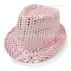 Fiesta Disco de los 70 Sombrero de Lentejuelas Guantes Pajarita Tirantes para Hombros Ropa de Baile Transfronteriza Europea y Americana Listo para Enviar