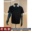 Cleanfit Estilo Americano Manga Curta Masculino Verão 2026 Gola Lapela Patchwork Solto Camiseta Polo Pesada Top Manga Meia