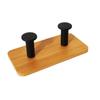 Gancho adhesivo de pared estilo nórdico creativo de madera maciza para ropa sin perforaciones de bambú para entrada de cocina y baño gancho adhesivo para abrigos y sombreros