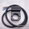 Acessórios de Modificação de Guidão de Motocicleta Botão Redondo Preto de Três Velocidades Interruptor de Liga de Alumínio