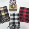 Cachecol Clássico Imitação de Caxemira Quente e Fashionável para Outono e Inverno, Versátil com Lado Duplo de Lã, Atacado