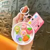 Llavero creativo de hámster de pan, divertido juguete antiestrés para estudiantes, pequeño colgante, accesorio para bolso, pequeño regalo al por mayor