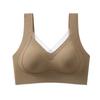 Ropa interior de malla sin costuras cálida para la piel, efecto antigravedad, levanta busto para mujer, inalámbrica, soporte suave, realza el busto, transpirable, sujetador de espalda