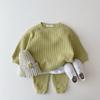 2023ins Roupas para bebês e crianças pequenas estilo coreano Terno casual confortável primavera e outono esportes soltos estilo ocidental terno de duas peças