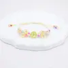 Pulseira de Flores Secas Gipsofila Real Cápsula do Tempo DIY Tecida à Mão Flor Seca Cerâmica Pulseira Flor Eterna Espécime