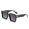 86229 Gafas de Sol de Marco Grande Igual de Rojo de Internet Europeo y Americano Gafas de Sol de Moda Millonaria para Mujer Gafas de Sol para Hombre