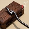 Ébano hairpin estilo antigo hanfu cocar updo hairpin Estilo nacional acessórios para o cabelo novo passo clássico chinês agitar jóias de madeira