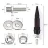 Tapa de Cubo de Rueda Punta 60mm de Largo Tornillo de Matrícula 8V1 Estilo Americano + Rosca M6L Estándar Internacional