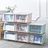 Caja de almacenamiento extragrande de plástico con apertura lateral y apertura frontal, organizador de juguetes para niños, caja de almacenamiento con tapa, caja de almacenamiento para ropa