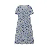 Vestido Elegante Acampanado de Primavera/Verano Tallas Grandes para Mujer 2023 Amazon TEMU Vestido con Estampado de Cuello Redondo y Manga Corta