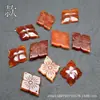 Flor de Sombrero de Jade Imitación Dinastías Ming y Qing, Flor de Ágata Roja, Flor de Sombrero de Ágata, Accesorio para el Cabello DIY, Pasador, Accesorio para Novia Hanfu
