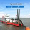 Barco de bombeamento de areia dividida, barco de bombeamento de areia pequena, reservatório de rio, equipamento de mineração e dragagem de areia, cortador de draga e draga de sucção