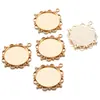 Diámetro Interior de 30 mm Aleación de Gema del Tiempo Base Redonda para Encaje Joyería DIY Pulsera Collar Accesorios Colgante C58