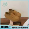 Sapatos Birkenstock femininos com plataforma oculta 2026 Outono novo estilo couro fosco slip-on mocassins de sola grossa sapatos de dirigir sapatos casuais simples