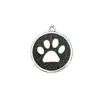 Colgante para Collar de Identificación Redondo con Forma de Garra de 30 mm de Diámetro, Aleación de Zinc para Mascotas Anti-Pérdida, Grabado Láser Disponible, en Stock