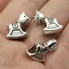 16X15X6Mm 2.9g Cruz Antigua de Plata Popular Transfronteriza Accesorios DIY Caballo Mecedora Cuentas de Agujero Grande