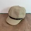 Hebilla de cinturón retro artística sombrero octagonal estilo coreano moda casual gorra de vendedor de periódicos sombrero adelgazante para la cara sombrero de pintor versátil