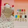 Colgante de oro puro 999 Jiyikawa Usagi serie de llaveros de cuero cordón para promoción de transmisión en vivo de TikTok