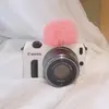 Adecuado para Canon M6m50 Sony Fuji Color Arcoíris Bola de Felpa Cámara XA7 Cubierta Protectora para Zapata Caliente 17 Colores