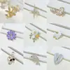 Nuevo broche de aleación para mujer, moderno y de alta gama, pin de lujo nicho para abrigos y trajes, simple y elegante, broche versátil