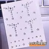 Rosto Pérola Diamante adesivos cor unhas decorações palco maquiagem decoração dos olhos Diamante olho canto strass adesivos sem cola