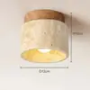 Celebridade da Internet Japonesa Pedra Amarela Caverna Casa Luz de Teto Estilo Retrô Creme Luz de Corredor Luz de Entrada de Varanda Luz de Corredor