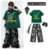 Ropa infantil hiphop hip-hop marca de moda hip-hop traje verde ropa de moda infantil niños moda callejera chicas disfraz 1 de junio