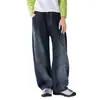 Novedad Primavera y Otoño 2026 Jeans Suaves Resistentes al Desgaste para Niños Pantalones Curvos Lavado Degradado para Niñas Pantalones de Moda Venta al por Mayor