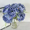 Nuevo Producto 7 Cabezas No. 7 Peonías Artificiales Flor de Peonía Artificial Ramo de Flores Falsas Boda Boda Suave Decoración Arreglo Floral Decoración