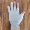 Guantes antiestáticos de fibra de carbono con dedos recubiertos, guantes de PU con dedos recubiertos, guantes de fibra de carbono libres de polvo con palma recubierta, guantes de protección laboral al por mayor