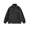 Moletom Casual Solto Pesado para Adolescentes Marca de Moda Americana Oversized Gola Bordada Meio Zíper Top Esportivo