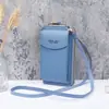 Nova bolsa para celular feminina moda all-match coreana Mini bolsa de ombro pequena estudante grande capacidade carteira multi-cartões porta-cartões feminina