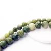 Suministro Directo de Fábrica de Jade Chino Agujero Recto Cuentas Redondas Cuenta Suelta Pulsera Collar Semi-Terminado con Cuentas Hecho a Mano DIY Joyería Venta al por Mayor