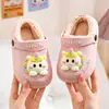 Pantuflas de Algodón para Niños de Otoño e Invierno Suela Gruesa Impermeables Antideslizantes Padre-Hijo Suaves para Interiores Pequeñas Mediana Grandes Zapatillas de Algodón para Niños