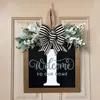 Yzm Cartas Inglesas Transfronterizas Decoración Personalizada para Puerta Principal Colgante para Puerta Accesorios Artesanías de Madera