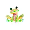 Nova moda desenho animado broche de sapo com esmalte pingando europeu e americano all-match corsage de esmalte acessórios de vestuário transfronteiriços corsage para mulheres