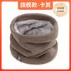 Cachecol de Inverno Masculino e Feminino com Forro de Fleece Espessado Quente Mangas para Pescoço Ciclismo Máscara Versátil Proteção de Pescoço de Tricô Esqui Ciclismo À Prova de Vento