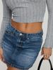 Blusas de Manga Larga para Mujer con un Diseño Elegante, Blusas de Cuello Cuadrado para Mujer, Blusas de Manga Larga Ajustadas, Ropa para Mujer de Comercio Exterior Europeo y Americano, Blusas de Verano para Mujer que Muestran el Abdomen