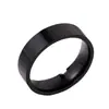 Anel de Aço Titânio Europeu e Americano Transfronteiriço Masculino 6mm Liso Brilhante Anel Simples Anel de Casal Joias Atacado