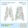 Toalla de Baño para Niños con Salida de Agua y Toalla de Baño Estampada Anti-Frío para Niños, Toalla de Baño Especial de Secado Rápido para Niños, Toalla de Baño para Aguas Termales, Playa, Natación