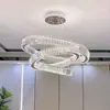 Lustre de cristal luxuoso para sala de jantar, luminária de alto padrão para sala de chá, 6 novas luminárias de mesa de jantar e de bar de designer, ferro
