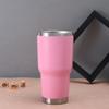 Tinta spray plástica 30oz copo de aço inoxidável para carro copo de gelo portátil a vácuo com isolamento duplo copo de cerveja gelada