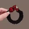 Nova Coleção Coreana de Scrunchies Plissados de Renda com um Toque de Luxo, Acessório de Prendedor de Cabelo Simples e Moderno com um Toque de Elegância