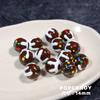 Dulce de colores pintado a mano frijoles de colores pequeños pulsera hecha a mano collar Joyería pendientes accesorios con cuentas DIY cuentas de crema