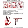 MS4073-4074 Manos y Huellas de Sangre Halloween Pegatinas de Pared Sala de Estar Pared de Fondo Pegatinas de Pared Decorativas Pegatinas Autoadhesivas