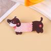 Broche Acrílico Criativo de Desenho Animado Cachorrinho Dachshund Pin de Distintivo Personalizado Pingente de Bolsa Escolar Broche Decorativo Fofo