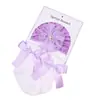 Europeo y Americano Estacional Encaje Flor Diamante Serpentina Sombrero para Recién Nacidos Niñas Lindo Sombrero para Bebé Set de Calcetines Lote