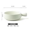 Cuenco de cerámica nórdica con asa, cuenco para arroz horneado, plato para hornear, cuenco para hornear con asa, plato para espaguetis, vajilla para el hogar, cuenco para fideos de desayuno