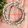 Piedra Natural Manchada Perla de Piedra Negra Perla de Ábaco Interfaz Perla Redonda DIY Joyería Accesorios con Cuentas Fabricación de Joyería